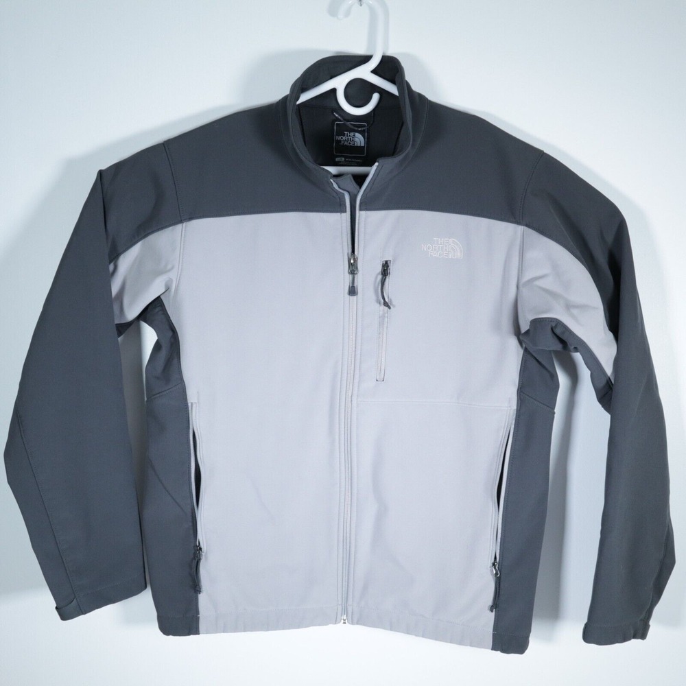 North Face Jacket Adult Large Gray Full Zip Pockets Fleece Lined F11 T183 AMVY